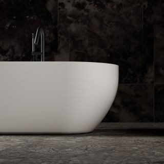 Ванна из искусственного камня ABBER Stein AS9613-1.6 160x75см белый матовый